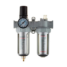 Набор аксессуаров для пневмосистем Kraftool Industrie Qualitat манометр, влагоотделитель и смазчик