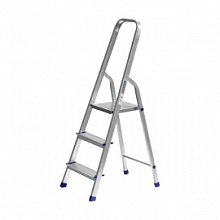 Стремянка алюминиевая Сибин, 3 ступени, 0,6 м