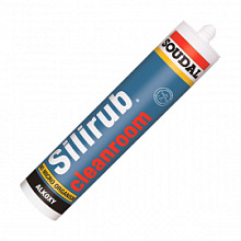 Герметик силиконовый Soudal Silirub Cleanroom однокомпонентный, белый 310 мл