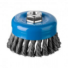 Щетка чашечная для УШМ Зубр Профессионал плетеная стальная проволока 100 мм