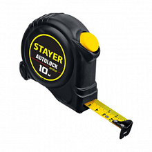 Рулетка измерительная Stayer АutoLock двухкомпонентный корпус 10 м