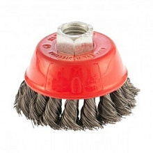 Щетка чашечная для УШМ Matrix стальная проволока 75 мм