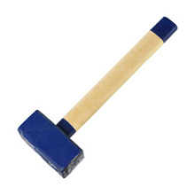 Кувалда кованая Сибин с деревянной рукояткой 3 кг