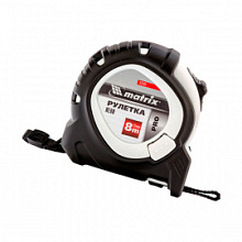 Рулетка измерительная Matrix Pro Neon обрезиненный корпус 8 м