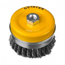 Щетка чашечная для УШМ Stayer Professional плетеная проволока 100 мм