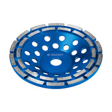 Чашка алмазная шлифовальная Зубр Профессионал двухрядная 180 мм