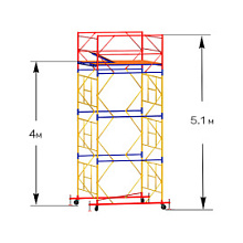 Вышка тура строительная ВСП-250 1.6х2 м высота 5.1 м