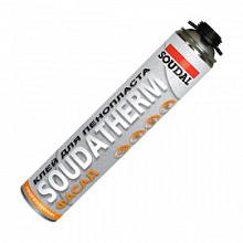 Клей-пена полиуретановый Soudal Soudatherm для пенопласта 750 мл