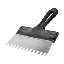 Шпатель зубчатый Зубр Мастер нержавеющее полотно зуб 10х10 мм, 250 мм