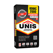Клей плиточный Юнис 2000 высокопрочный 25 кг