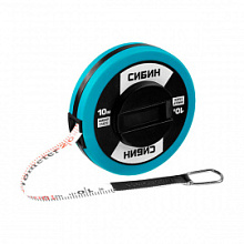 Мерная лента Сибин фиберглассовая 10 м
