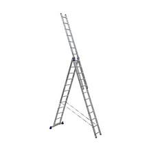 Лестница трехсекционная Alumet H3 5312 универсальная 3х12 алюминиевая 7,89 м