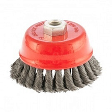 Щетка чашечная для УШМ Matrix крученая проволока 75 мм