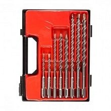 Буры по бетону в наборе SDS-Plus Зубр Профессионал 2 резца 5-12 мм, 8 шт