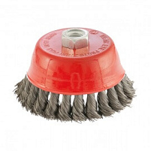 Щетка чашечная для УШМ Matrix стальная проволока 100 мм