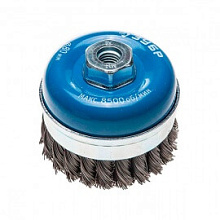 Щетка чашечная для УШМ Зубр Профессионал плетеная проволока 80 мм