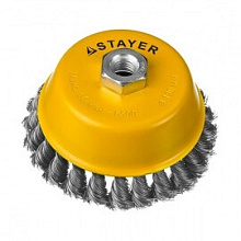 Щетка чашечная для УШМ Stayer Professional стальная проволока 120 мм