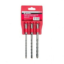 Буры по бетону в наборе SDS-Plus Matrix 2 резца 3 шт