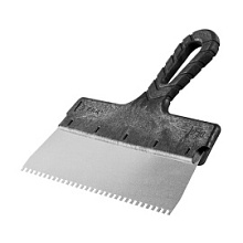 Шпатель зубчатый Зубр Мастер нержавеющее полотно зуб 6х6 мм, 250 мм