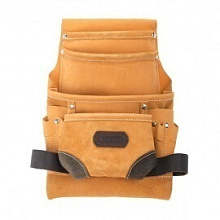 Пояс монтажника Kraftool натуральная кожа 10 карманов