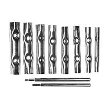 Набор трубчатых ключей DEXX двухсторонние 6-22 мм (10 шт)