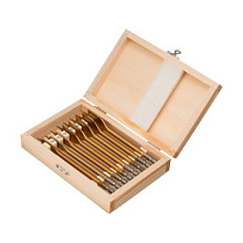 Сверла по дереву перовые в наборе Matrix шестигранный хвостовик 8 шт