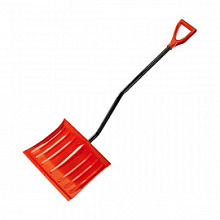 Лопата снеговая Сибин ЛС-460 со стальным черенком 460 мм