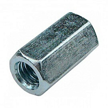 Гайка соединительная Omax DIN6334 оцинкованная M20