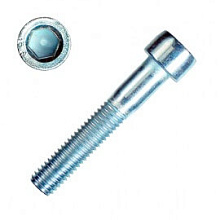 Болт с внутренним шестигранником Tech-Krep DIN912 оцинкованный М8х40 мм